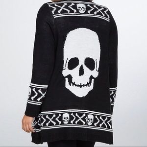 Open front drape cardigan